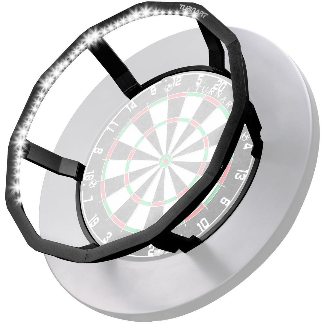 Turnart Dartscheibe Beleuchtung Dartscheibe Dart Light,360°Pro Dart Beleuchtung Helligkeitsregelung