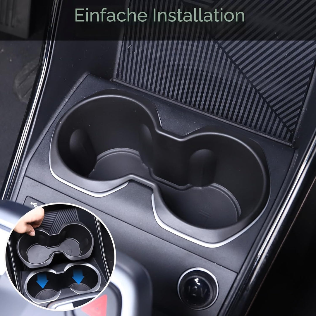 DIYUCAR Mittelkonsole Wasserbecherhalter Flaschenhalter Aufbewahrungsbox für B-M-W X1 U11 2023-2024,