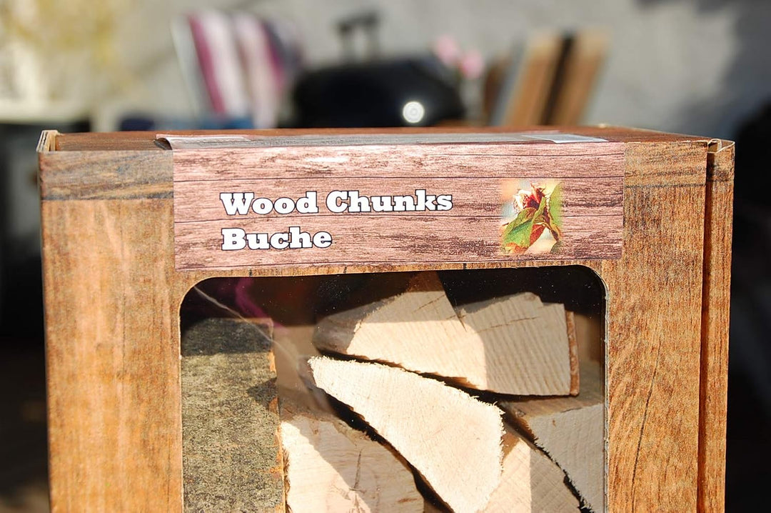 Landree Buche Wood Chunks - Beech Chunks Räucherklötze - Smokerholz direkt vom Holzhof, 100% Natürli