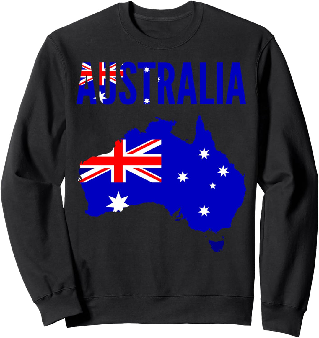 Australien - Australien Länderkarte Flagge Sweatshirt