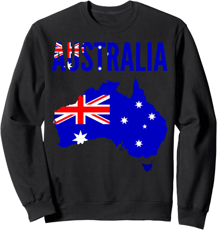 Australien - Australien Länderkarte Flagge Sweatshirt