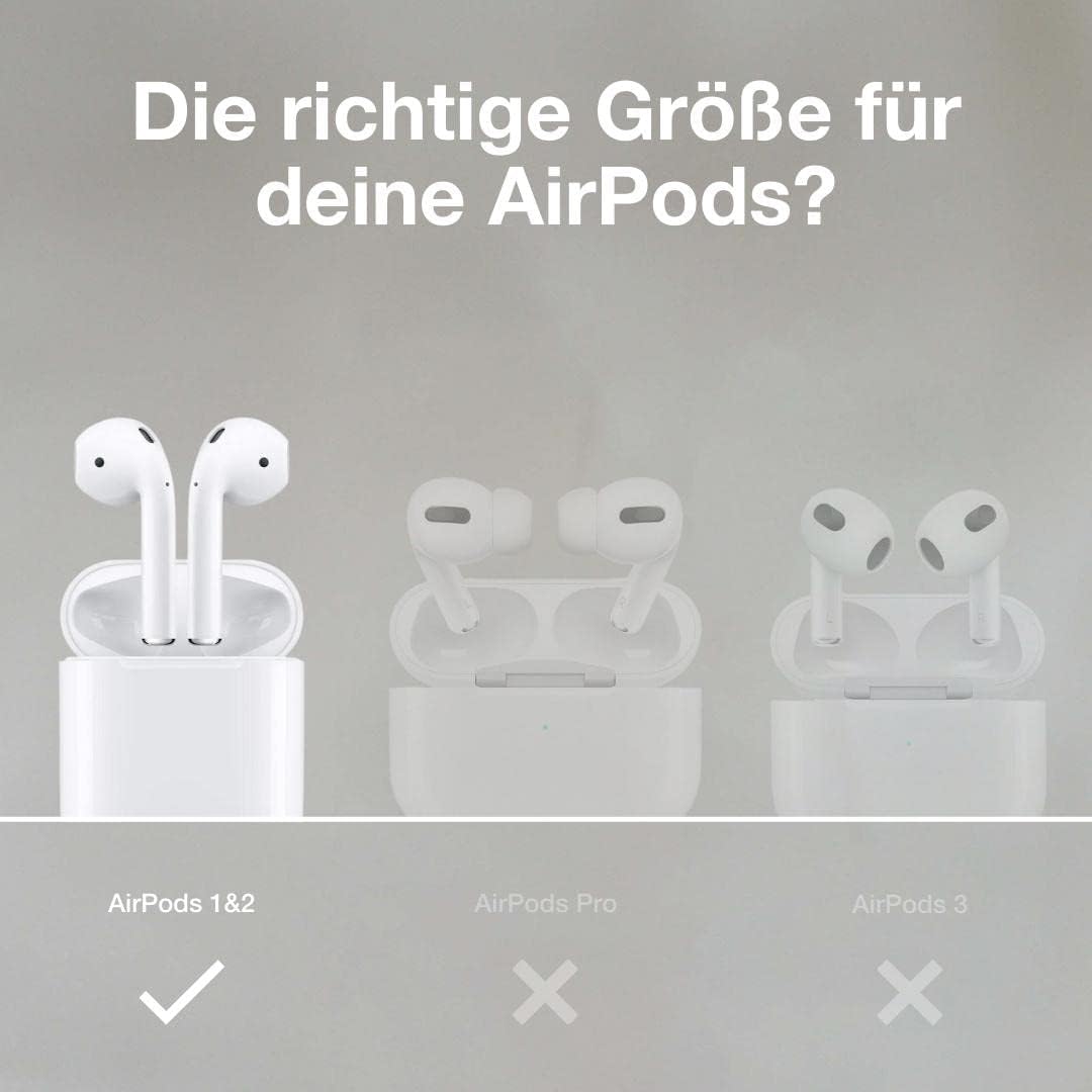 Woodcessories - Nachhaltiges Case kompatibel mit Airpods Hülle Holz, 1. &amp; 2. Generation, Walnuss Hol