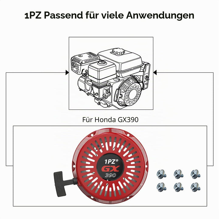 1PZ FPS-X39 Anlasser mit Rückholfunktion Recoil Starter Pull Start Ersatz für Honda GX340 GX390 GX61