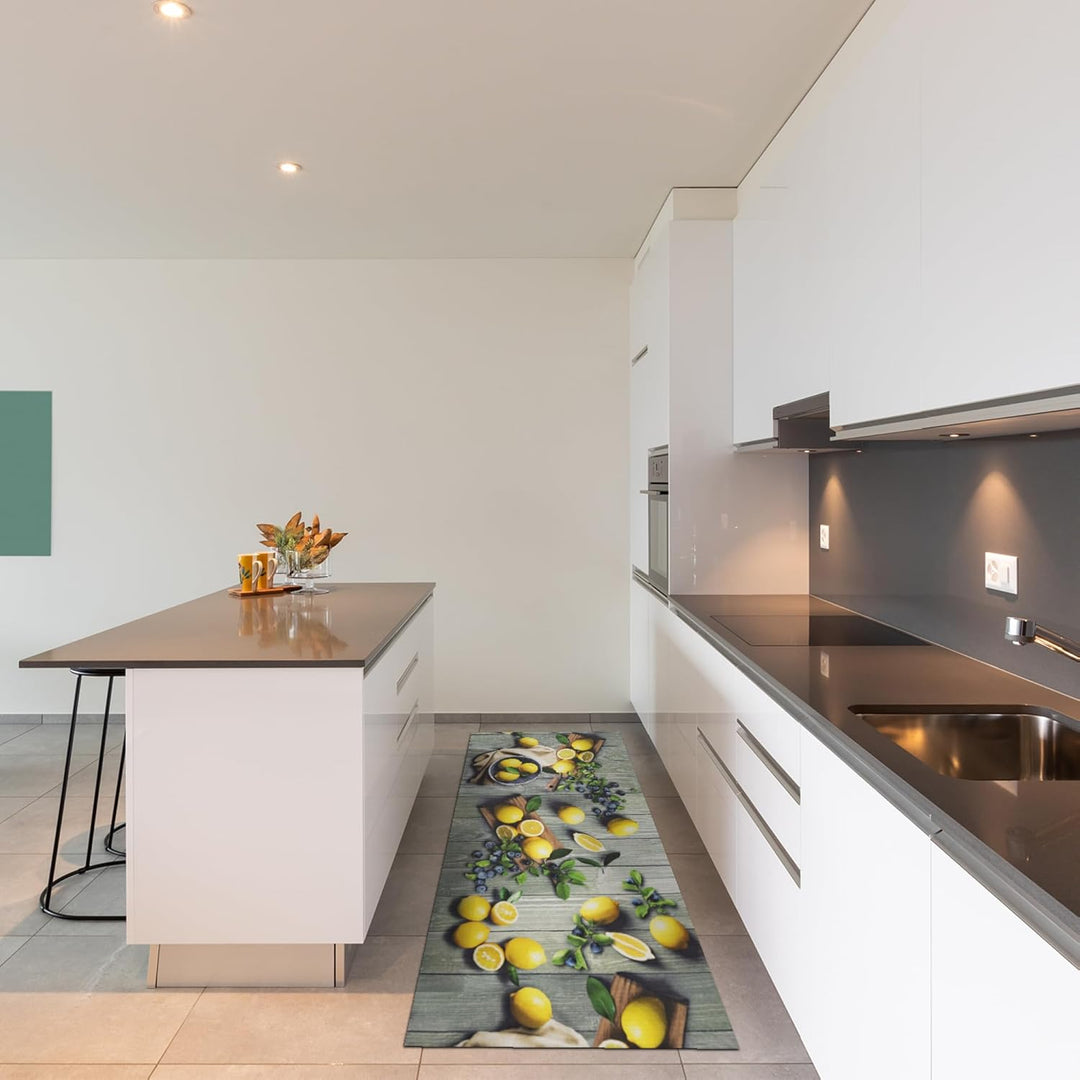WohnDirect Küchenteppich waschbar 50 x 120 cm - für Innen bis 10m Länge - rutschfest + zuschneidbar