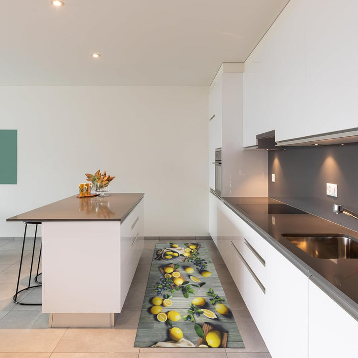 WohnDirect Küchenteppich waschbar 50 x 120 cm - für Innen bis 10m Länge - rutschfest + zuschneidbar