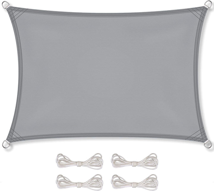 CelinaSun Sonnensegel inkl Befestigungsseile Premium PES Polyester wasserabweisend imprägniert Recht