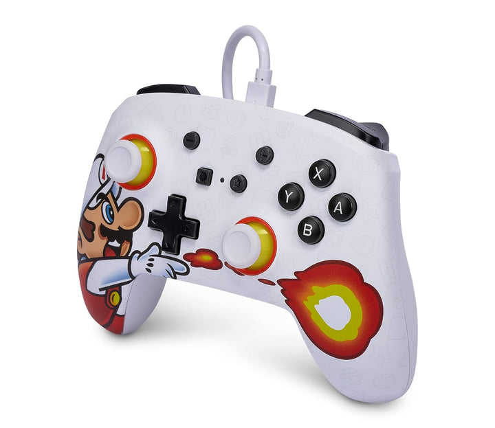 Power A Enhanced Wired Controller for Nintendo Switch - Fireball Mario, Fireball Mario