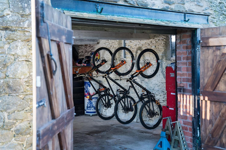 hornit CLUG Fahrradhalterung Wandmontage - MTB XL 58-69mm Weiss/Schwarz - Wandhalterung Fahrradständ
