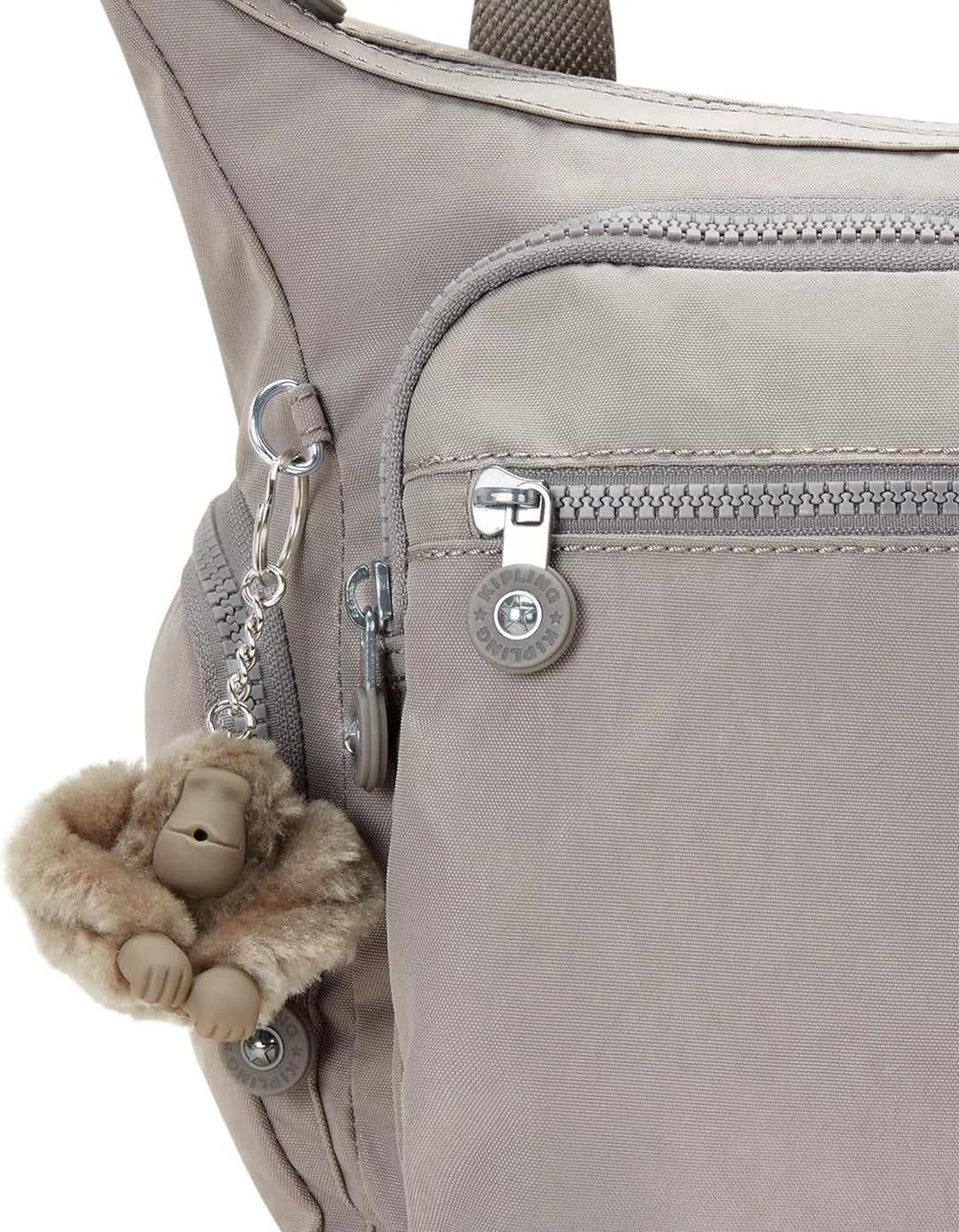 Kipling GABBIE Mittelgrosse Umhängetasche Grau/Crew Fleece, Grau/Crew Fleece
