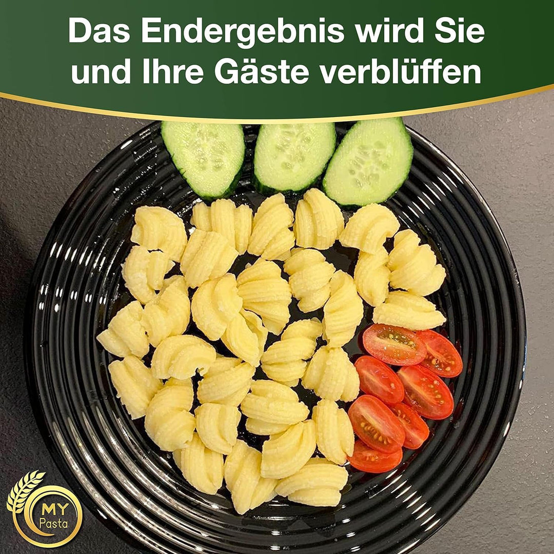 MY PASTA – Gnocchi Sugo - gestreifte Muscheln – Nudelmaschinen-Scheibenmatrizen | Advance Pasta-Sche