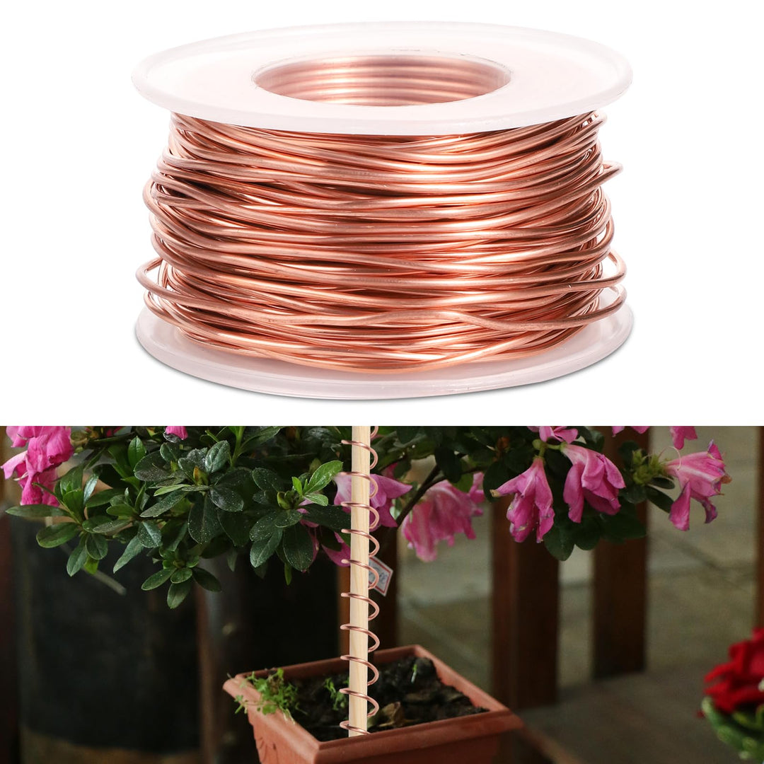 Electroculture Gardening Kupferdraht, 20m 99,9% Reiner Kupferdraht 16 Gauge blanker Kupferdraht für