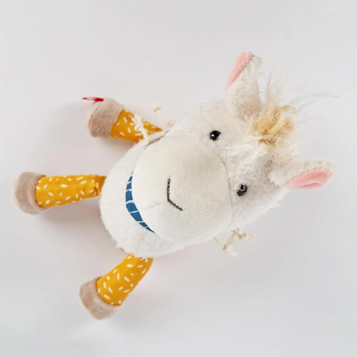 sigikid 43239 Kuscheltier Lama Patchwork Sweety, Yellow für Mädchen und Jungen von 0 bis 8 Jahren Me