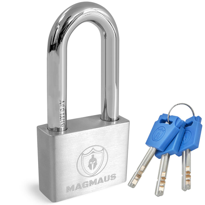 Magmaus® PDE/50 [Nicht Rostend] Schweres Vorhängeschloss für den Aussenbereich wetterfest - [10mm An