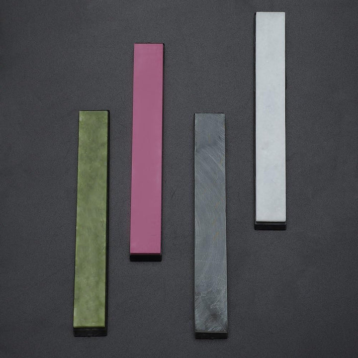 4PCS Schärfstein-Set, bunter Schleifstein mit einer Körnung von 3000-10000, Schleifstein aus natürli