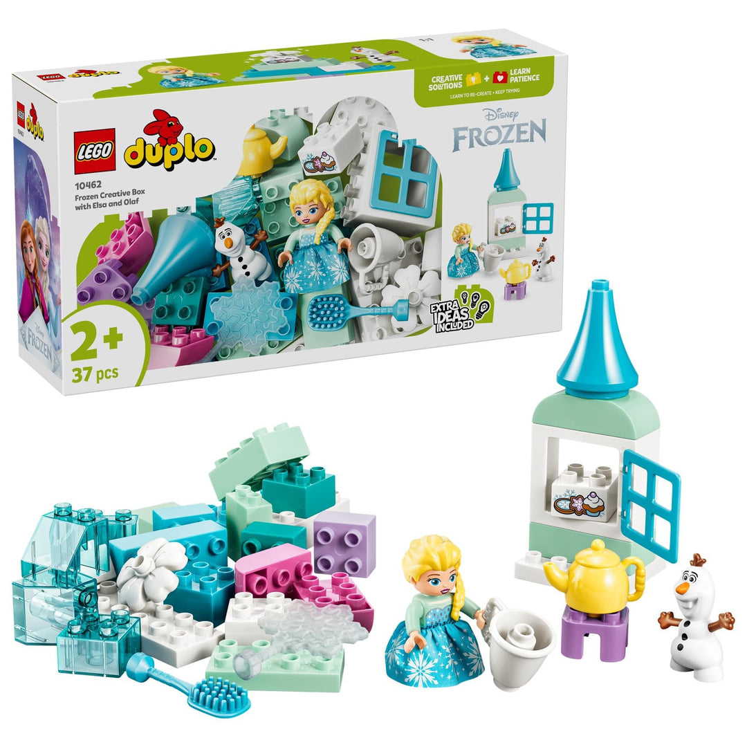 LEGO DUPLO | Disney Frozen Kreativbox mit ELSA und Olaf - Lernspielzeug zur Förderung der Motorik fü