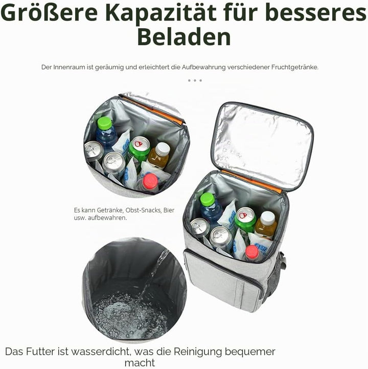 36L Kühlrucksack Grosse Isolierte Picknickrucksäcke aus Verdicktem Oxford Gewebe Auslaufsicher Campi