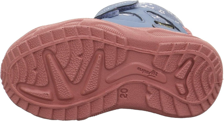 Superfit Mädchen Glacier Schneestiefel, Blau Rosa 8010