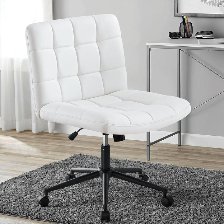 Hellove Bürostuhl Schreibtischstuhl mit breiter Sitzfläche, Ergonomischer Schneidersitz Stuhl ohne A