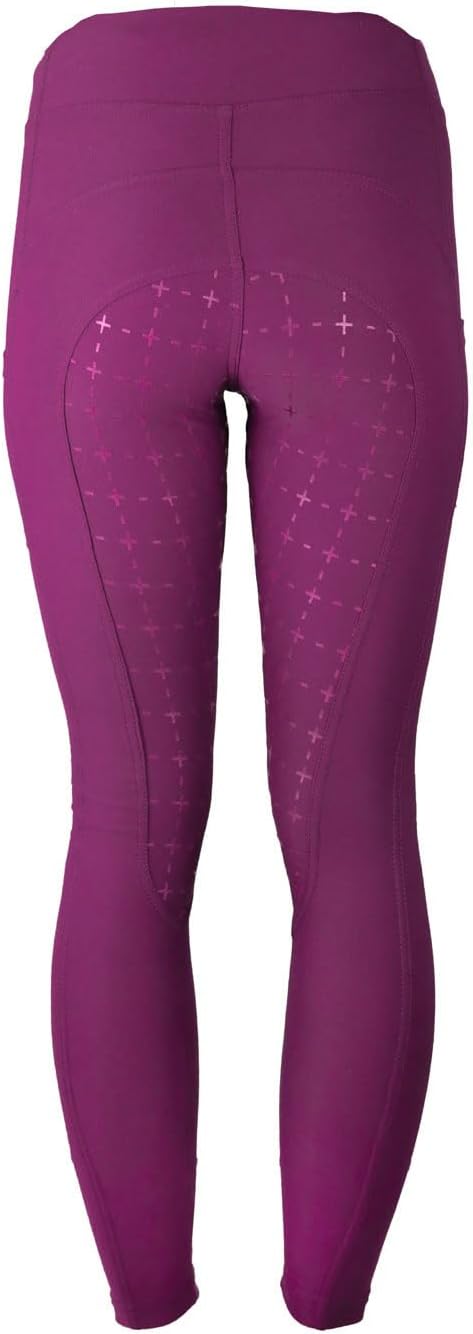 MS-Trachten Reitleggings Kinder Silikonvollbesatz mit Handytasche Reithose Mädchen Tessa 158-164 Bor