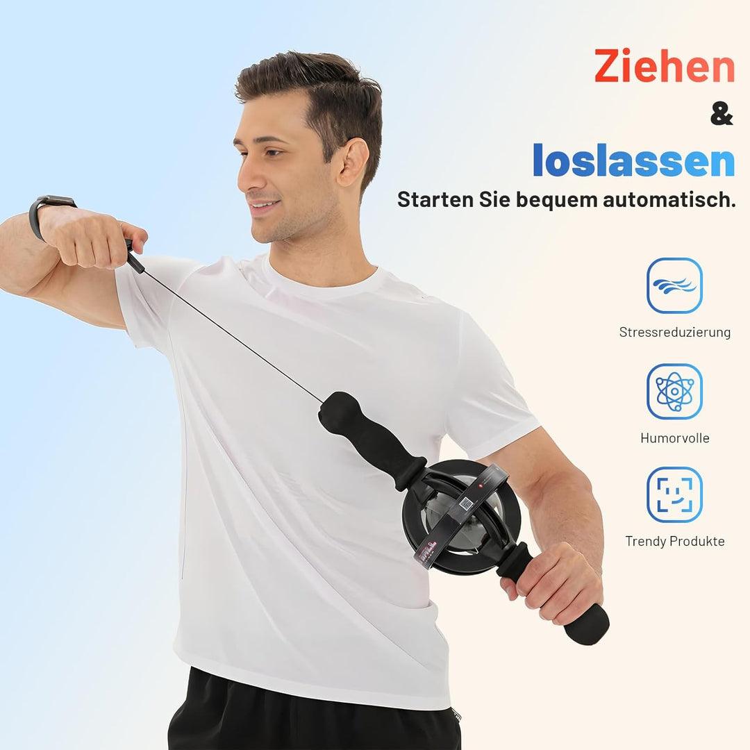 Gyro-Trainer Pro Handtrainer, Doppelgriff, 200kg Widerstand, für Muskelaufbau und Handgelenkskraft