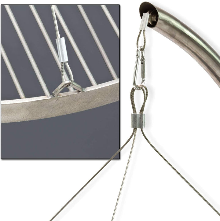 Schwenkgrill 3-Bein Rundgrill Holzkohlegrill Barbecue BBQ Grill Ø 55 cm "Oregon"