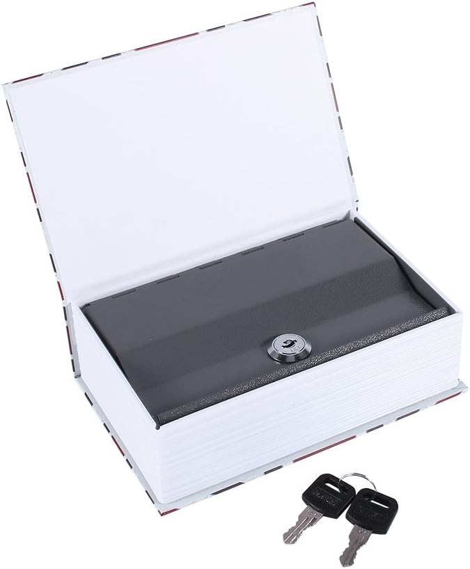 Buchtresor mit Schlüsselschloss, Geldkassetten Geldaufbewahrung – Home Dictionary Diversion Safe Loc
