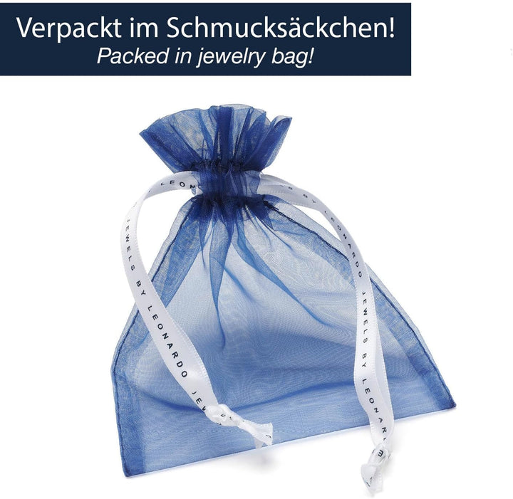 Leonardo Jewels Cordula Halskette, Kette aus Edelstahl mit Clip&amp;Mix Verschluss, silber, Anker-Kette