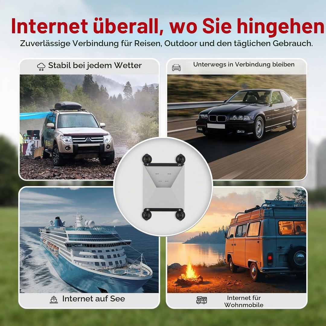 Saugnapfhalterung für Starlink Mini von MMOBIEL – Aluminium- &amp; Metallkonstruktion – Starke Saugnäpfe