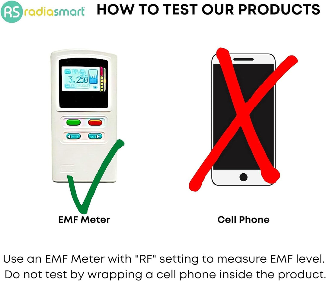 Radia Smart Grosse schützende Babydecke für Bauchschwangerschaft, organisch, 5G-Anti-Strahlung, EMF-