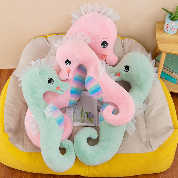 Seepferdchen Kuscheltier Süsse Seepferdchen Plüschtier Stofftier, Weiches Seepferdchen Kissen Gesche