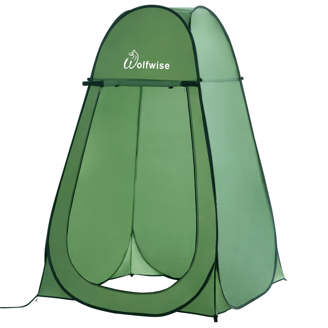 Wolfwise Pop up Toilettenzelt Umkleidezelt, Camping Duschzelt Outdoor Mobile Toilette Umkleidekabine
