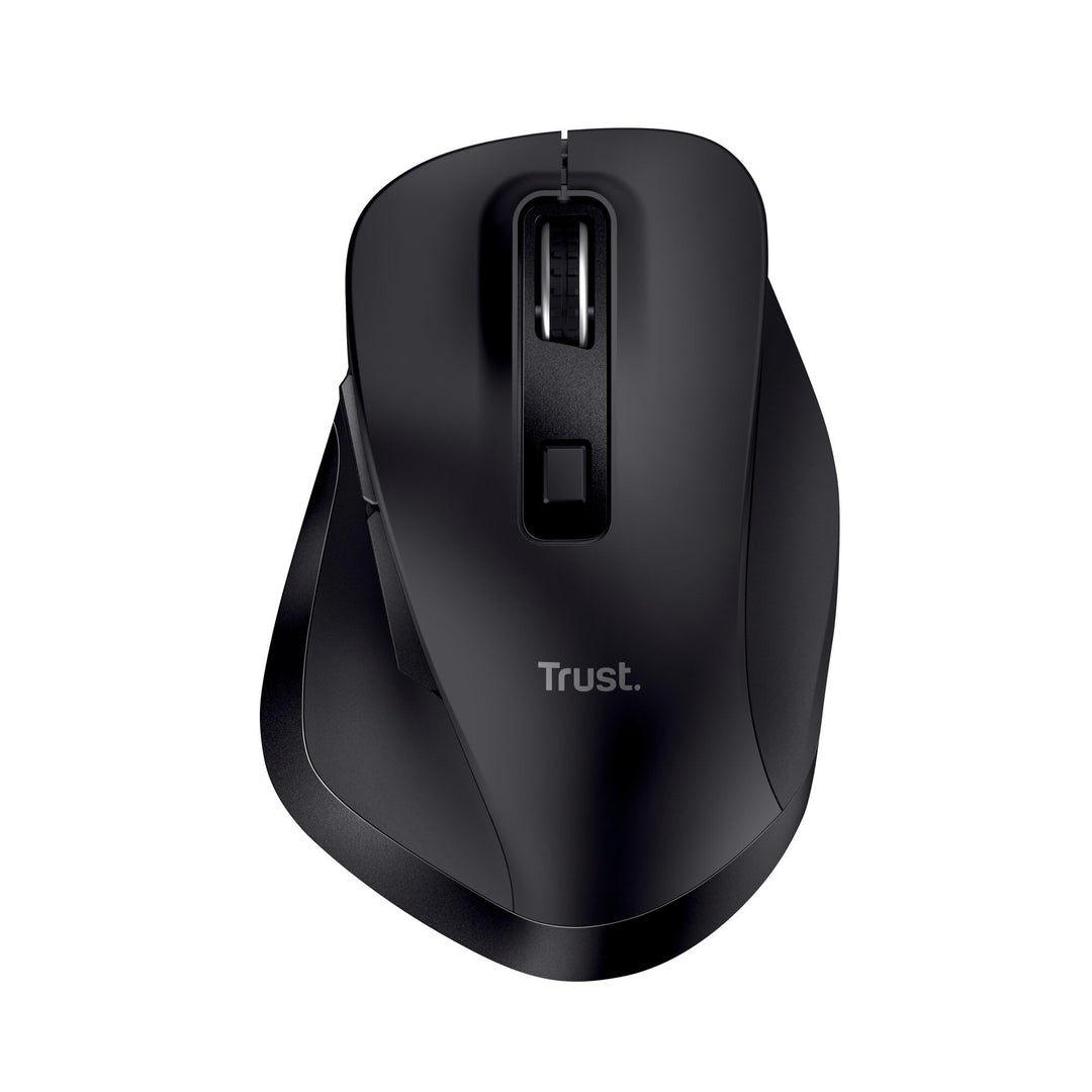 Trust Fyda Aufladbare Kabellose Maus, Nachhaltiges Design, 800-2400 DPI, 6 Tasten, Daumen- und Finge