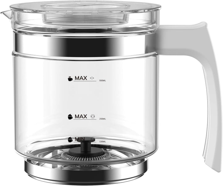 Morpilot Glasbecher-Zubehör für Milchaufschäumer HS001 HS010-G HS010-S Serie, Weiss