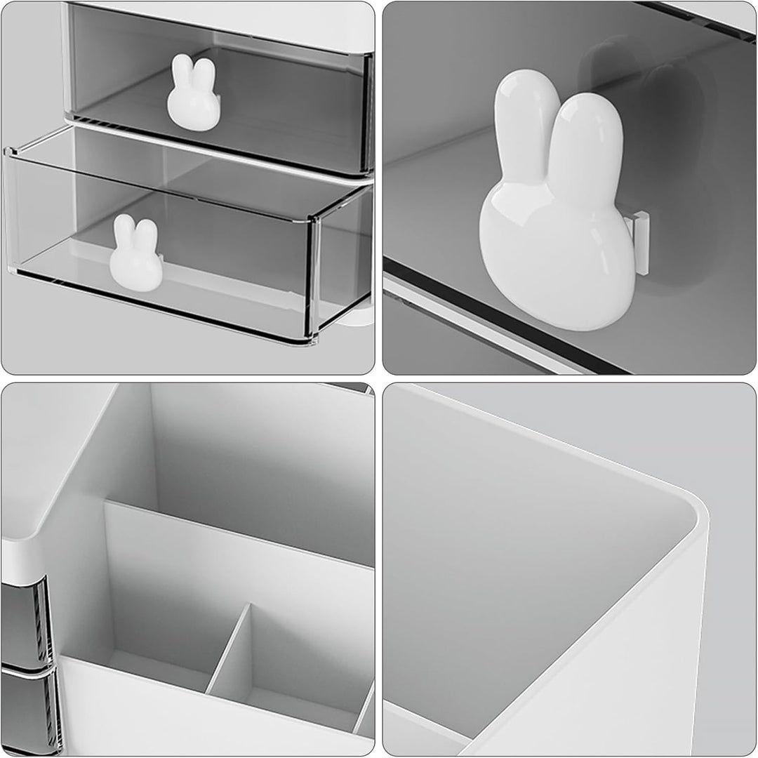 Make Up Organizer Kosmetik Aufbewahrungsbox Schminktisch Kosmetik Organizer mit Schublade, Make-up S