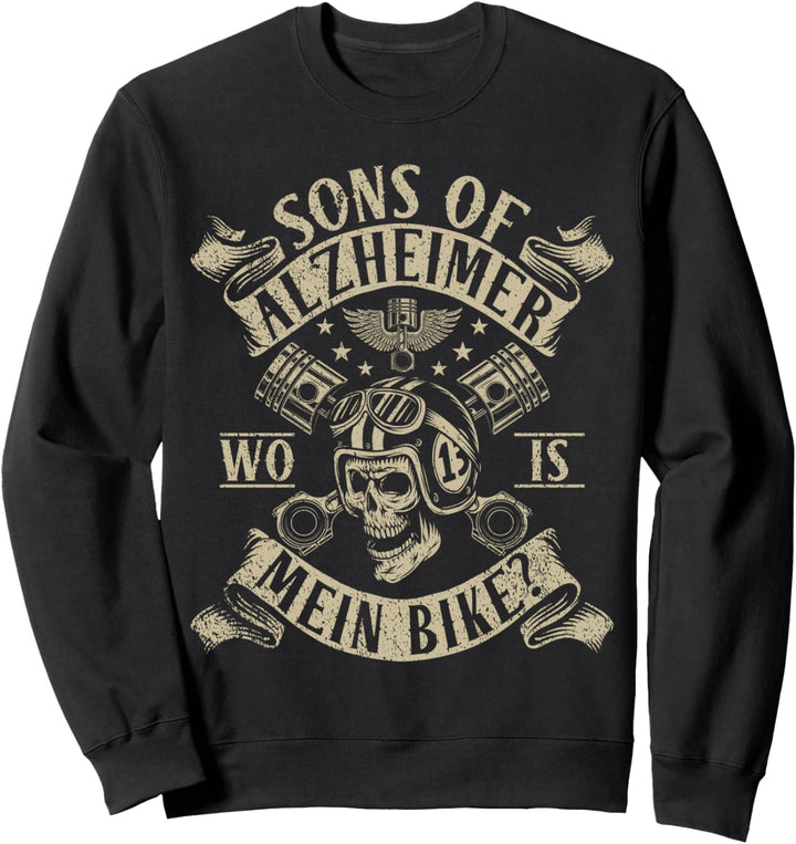 Lustiger Motorrad Spruch Opa Rentner Geschenk Biker Rente Sweatshirt