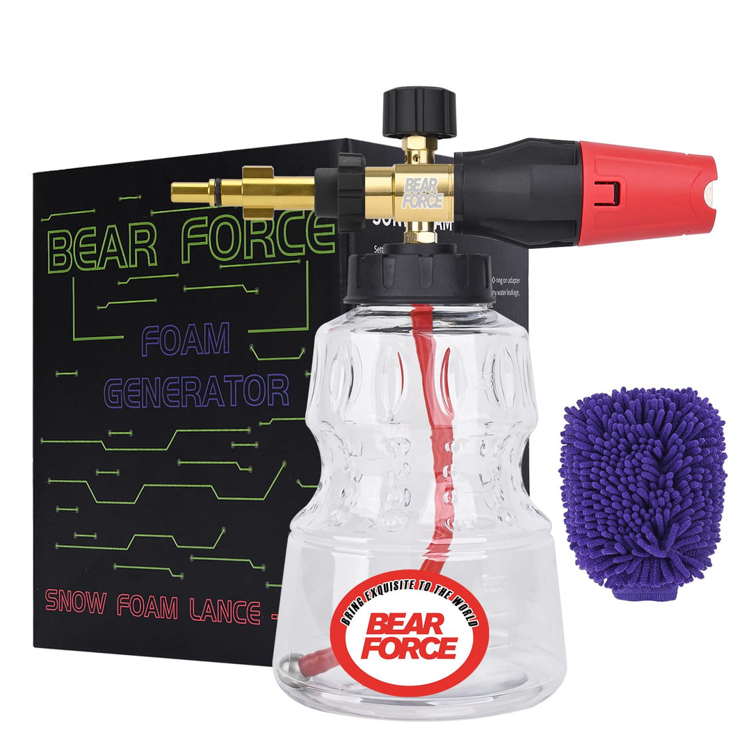 BEAR FORCE Hochdruckreiniger Schneeschaumlanze kompatibel für Bosch, Black & Decker, AR Blue Clean,