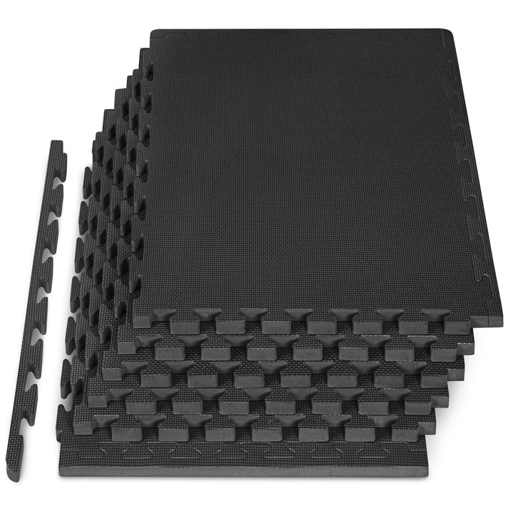ProsourceFit Extra Thick Puzzle Exercise Mat 1”, EVA Foam Interlocking Tiles for Protective, Cushion
