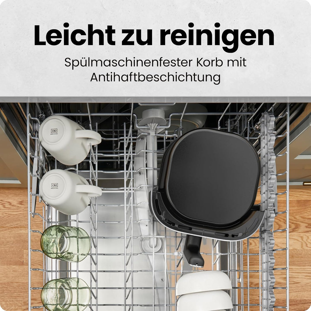 Chefman 5,7L Heissluftfritteuse, schnell & einfach, kompakte Heissluftfritteuse mit Hi-Fry Technolog
