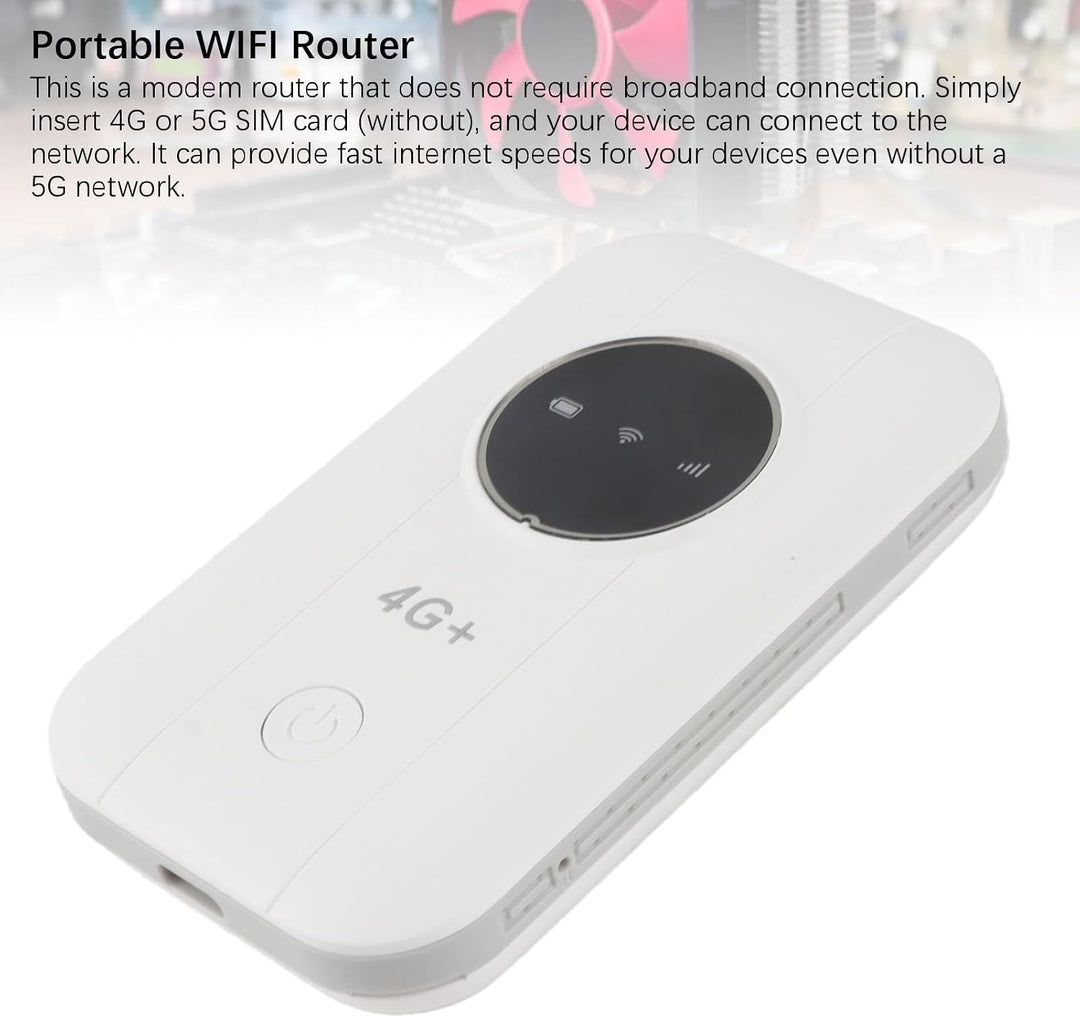 4G 5G WiFi Mobile Hotspot, Tragbarer WiFi -Router mit SIM -Karten -Slot für Reisebuscamping -RV, Unt