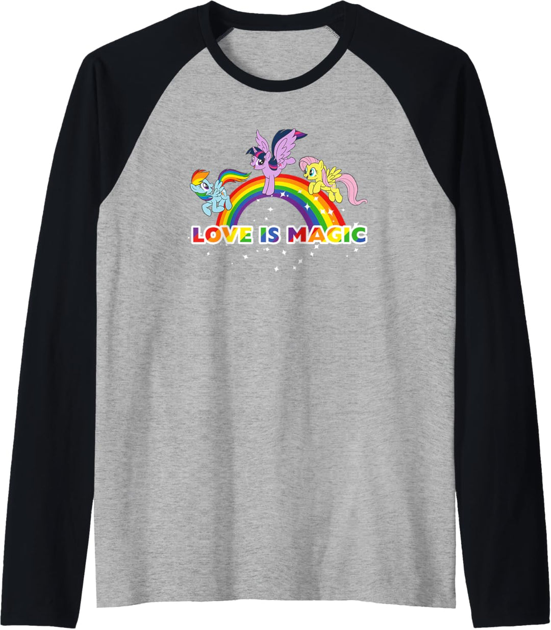 My Little Pony: Friendship Is Magic Love Is Magic Rainbow Raglan
