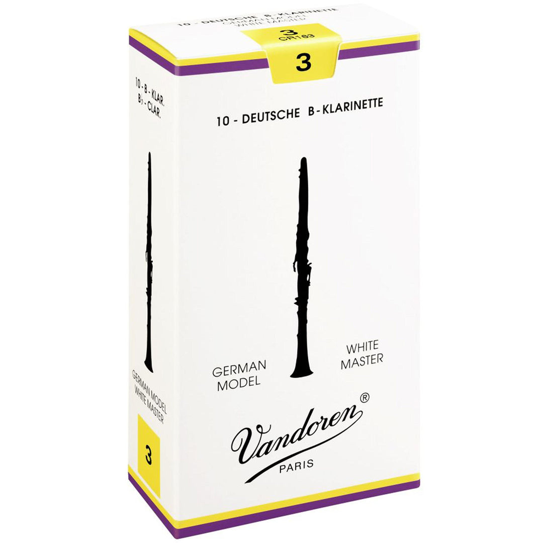 Vandoren Blätter B-Klarinette Deutsch 2,0 White Master Traditional Stärke, 2 Single, Stärke, 2 Singl