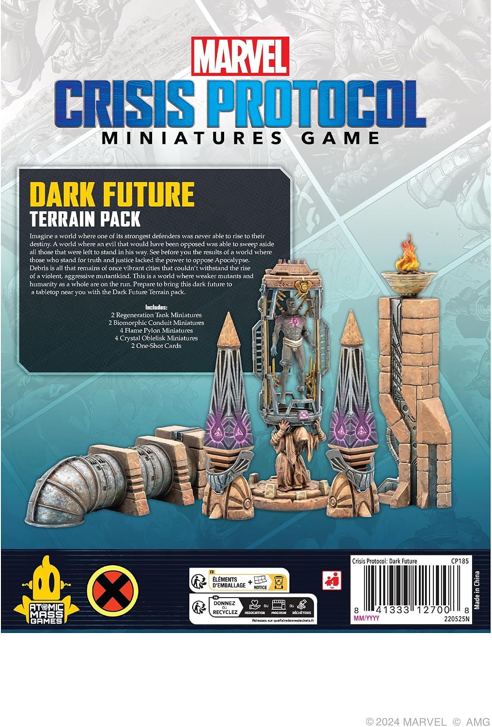Asmodee, Marvel: Crisis Protocol – Dark Future, Terrain Pack, Tabletop
