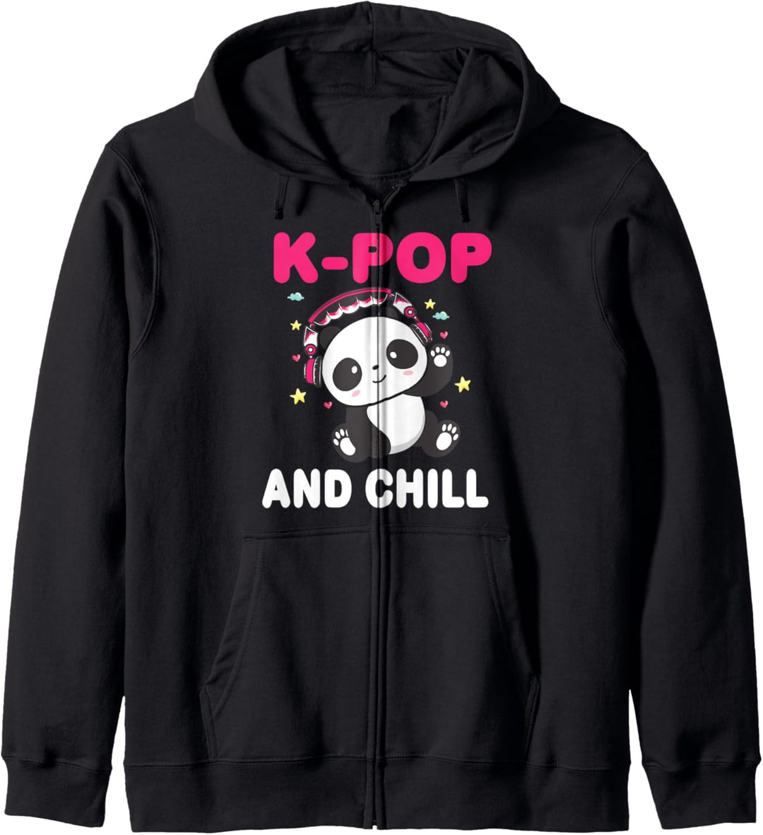 Panda K-Pop and chill Pandabär Korea Musik Anime Panda Kapuzenjacke
