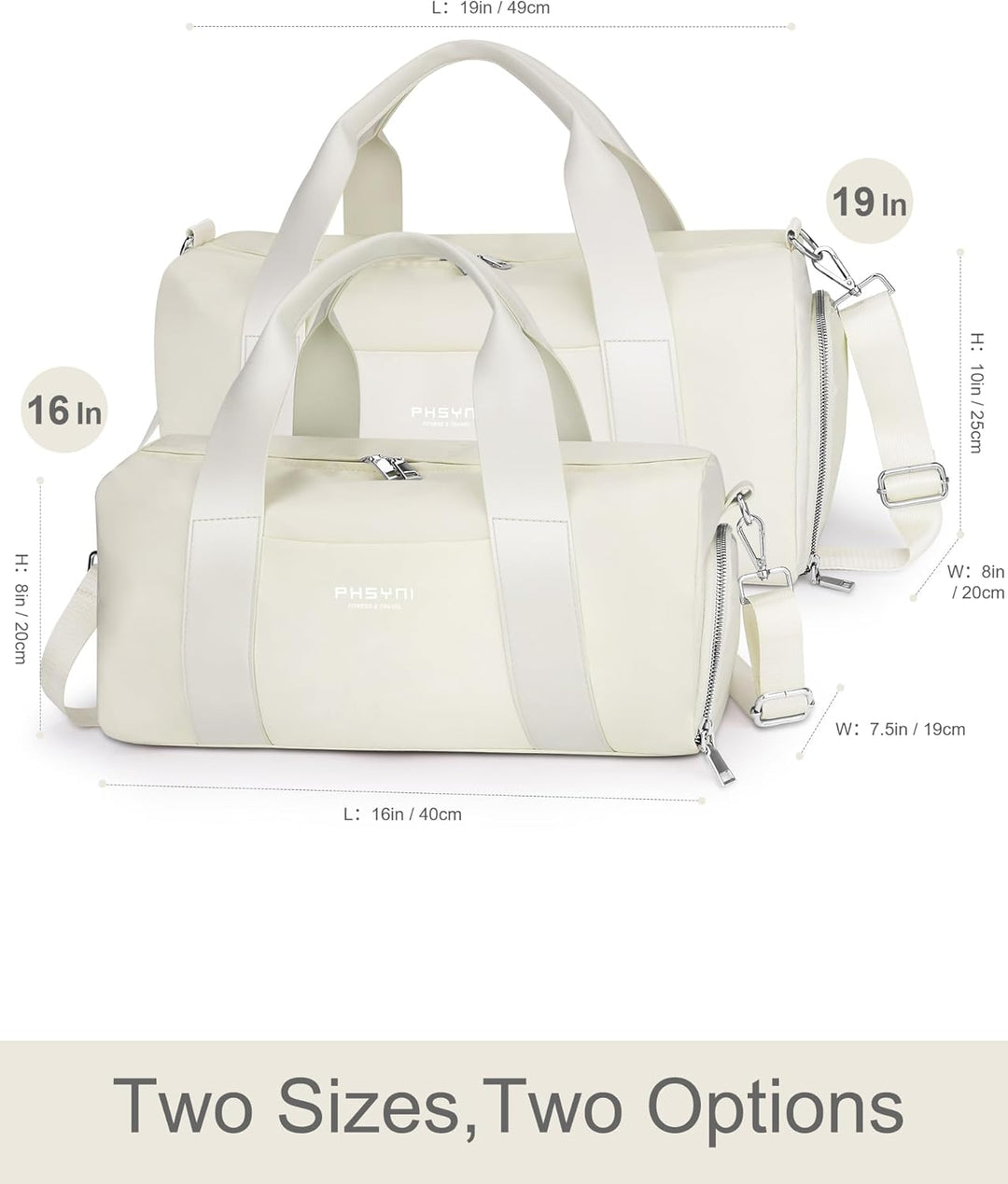 19 Zoll Sporttasche Reisetasche für Damen und Herren,wasserdichte Handgepäcktasche,Trainingstasche f