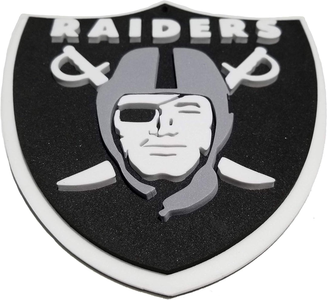 FanFave NFL Fanchain XXL Kette mit 3D Foam Anhänger Schwarz Einheitsgrösse, Schwarz Einheitsgrösse