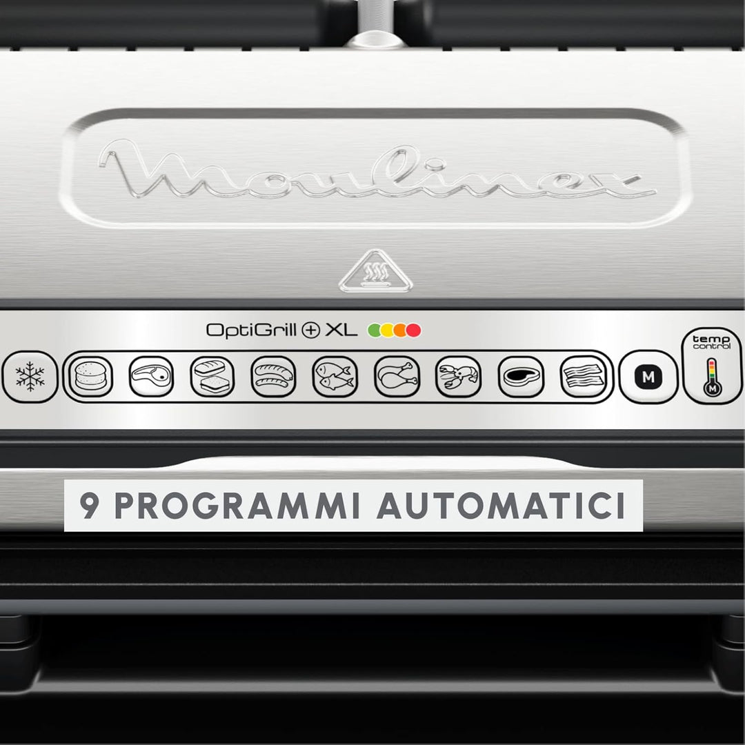 Moulinex Optigrill+ XL, Elektrogrill für den Innenbereich, ideal zum Kochen von Fleisch, Fisch und G
