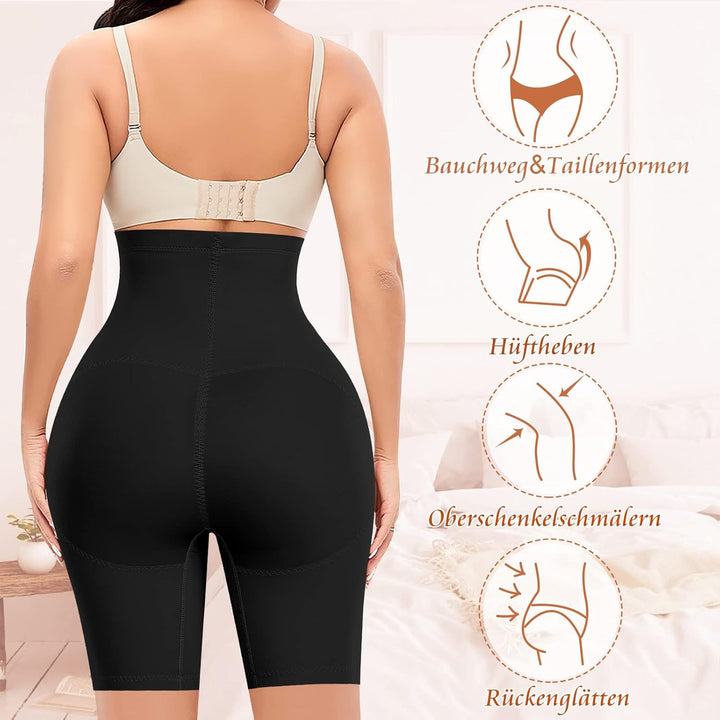 YARRCO Bauchweg Unterhose Damen Shapewear Spitze Miederhose Figurformende Unterwäsche Hohe Taille Mi