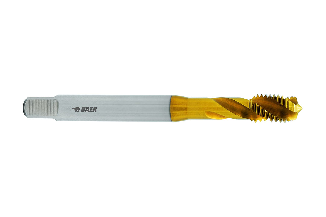 Baer Maschinengewindebohrer M4 Gewindebohrer HSSE TIN 35° RSP - Gewindeschneider M 4 x 0,7 - DIN 371
