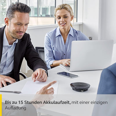 Jabra Speak 510 Lautsprecher — tragbarer Bluetooth-Lautsprecher, Konferenzlautsprecher — Anschluss a