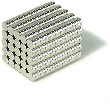 Magnetastico® | 100 Stück Neodym Magnete N52 Scheibe 6x2 mm | Kühlschrankmagnet Pinnwandmagnet White